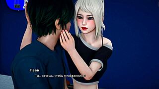 sister gives suggestive blowjob, teasing with her big ass.