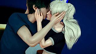 sister gives suggestive blowjob, teasing with her big ass.