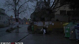 hot petite blonde rides monster cock in the preacher's van