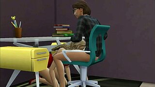 Blonde Stepmom Fucks Her Nerd Virgin Not-Son