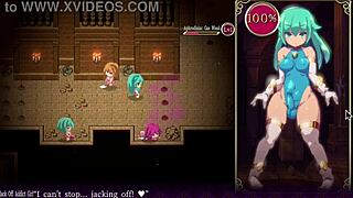 My Futa Lost Control to Her Hand and a Pussy Toy in Mage Kanade's Futanari Dungeon Quest Redo Part 2