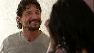 Taboo old and young cowgirl encounter with big tits and tattoos