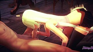 seven deadly sins hentai 3d - elizabeth liones blowjob & fucked