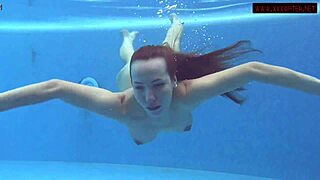 Mia Ferrari Stuns as Hot Teen in Red Lingerie