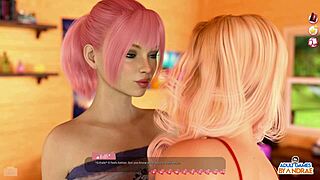 Stacy and Belle's wild lesbian adventure with two dildos