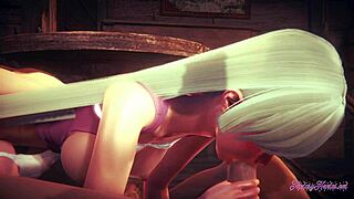 Elizabeth Liones gets a 3D creampie in anime
