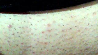 Black Dildo Play with Face Mask