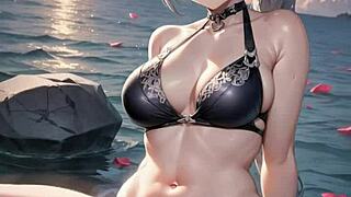 3D animated hentai featuring big-boobed babe's wild encounter