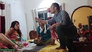 Big black cock penetrates chubby wife in front of her devar bhabhi
