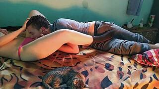 A happy ending to a sensual massage with oil and deep throat blow job