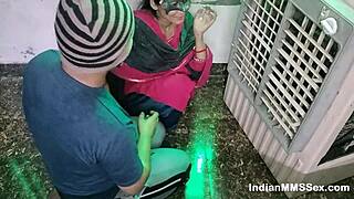 indian wife gets rough with the electrician.