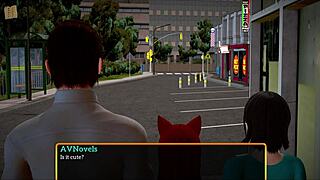 my new family plays game with redhead and small tits