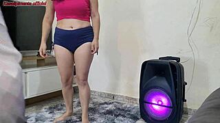 Man, my gorgeous stepdaughter’s dancing drives me wild to bang her without a condom! 😍