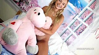 czech girl aia relaxes in the bed