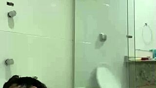 Hey, check Bia, hot morena getting off with bathtub jet!