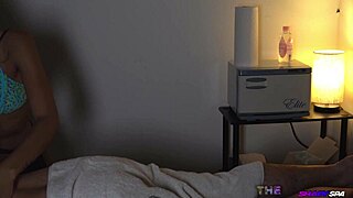 A kinky massage with a happy ending which was captured by a hidden camera