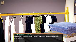 my new family plays game with redhead and small tits