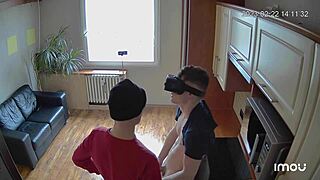 Scoout007's kitchen counter action with bican and muscular men
