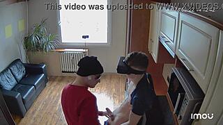 Scoout007's kitchen counter action with bican and muscular men