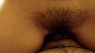 A hot brunette gets a quickie of smoking hot sex