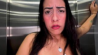 POV video of amateur cock worship and deepthroat action