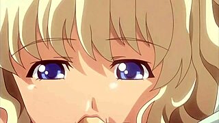 Public gang bang with a MILF in a Japanese-style cartoon