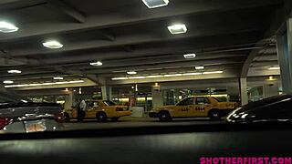 This pretty angel flew cross country for her first porn scene.