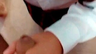 I fuck my schoolmate after classes, she sucks and rides my dick