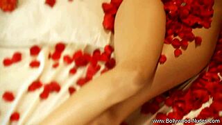 Beautiful Indian Girl Teases with Erotic Strip in Cute Display