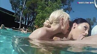 Teen Girls Unleash Wild Pool Party Groupsex With Blowjobs