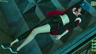 3D animated video of an Asian schoolgirl and her big-boobed lover