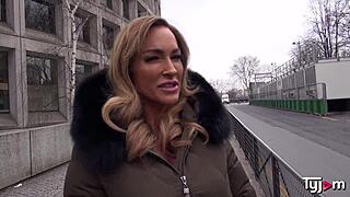 gorgeous milf aubrey black bangs hard with french stud