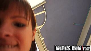 Public stunts with beautiful girls – Romaneta Rosse – The Perfect View – Mofos