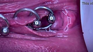 Close-up shots of wet pussy play and cunilingus scenes