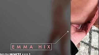 Emma Hix gets double creampie in a split POV shot