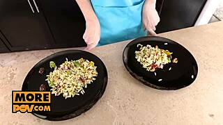 pov - i'm screwing my dirty talking spanish slut amarna miller, she's wild!