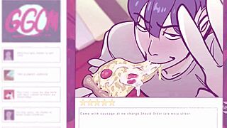 Gay sex with an extra topping of pizza