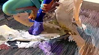 Young Guy with Big Dick Helping His Friend from the Prep Course