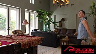 asian jock gets fucked good by the pool table 😏