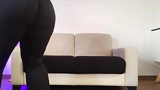 Pawg cleans her apartment in tight pants