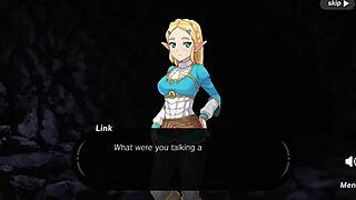 The first part of the Zelda-themed porn game with spirit orbs