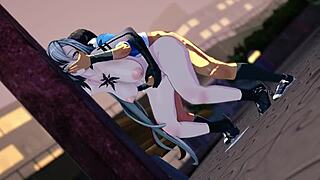 i’m bent over for Arlecchino in this wild hentai doggystyle scene!