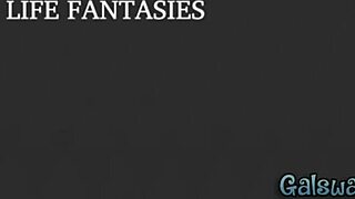 Wow, Adria Rae and Emma Hix in amazing first lesbian sex scene!