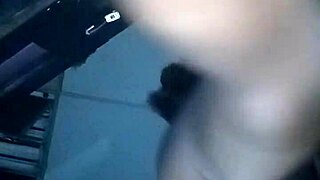 Beautiful girlfriend dancing in the backstage of the adult show