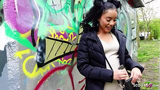 German scout got tiny Dilara baby fucked rough on first date 😜