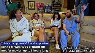 Nurses give Aria Nicole multiple orgasms with vibrator in Florida hospital research!