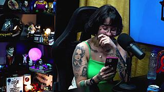 Martina Oliveira evaluates Ruan's big dick during the outdoor casting, getting horny from the close-up view.