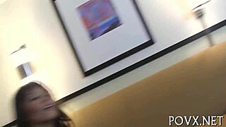 Hot Mena Li gets a rough blowjob in this POV scene