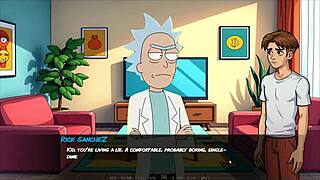 portal porn parody hentai game ep 1 with morty's sister squirting in the shower