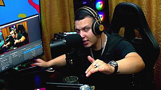 Martina Oliveira evaluates Ruan's big dick during the outdoor casting, getting horny from the close-up view.